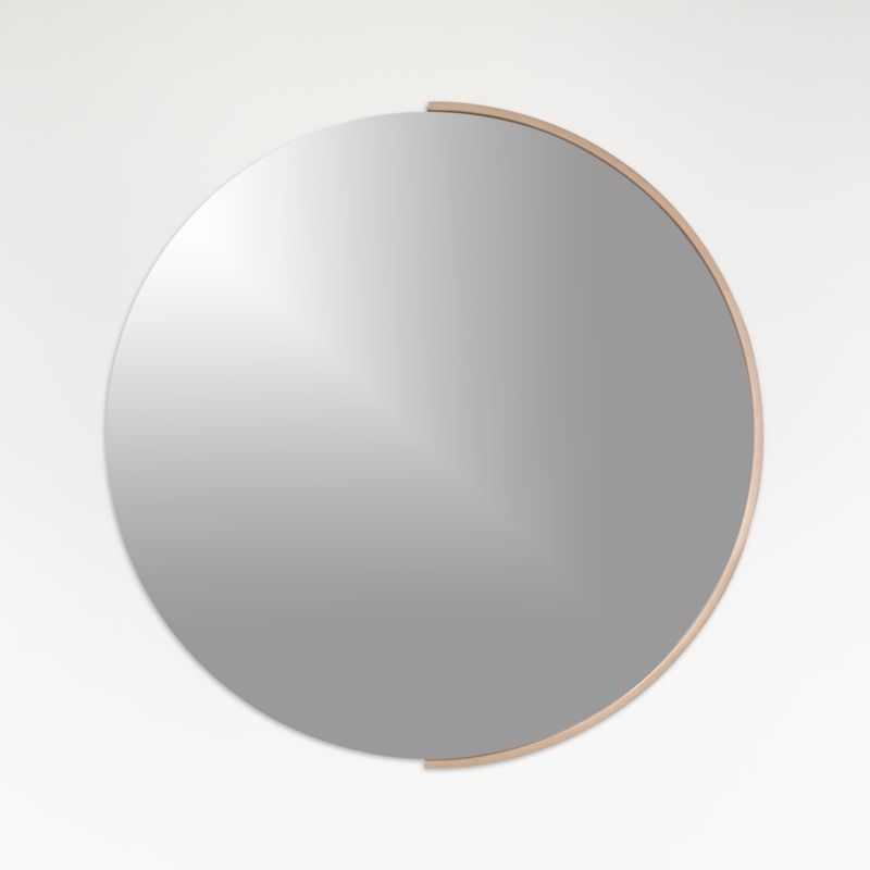 Gerald Small Round Rose Gold Wall Mirror - Image 3