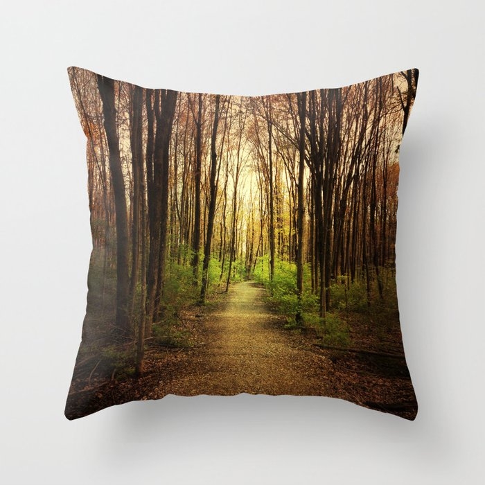 Woodland Wander Throw Pillow by Olivia Joy St Claire X  Modern Photograp - Cover (16" x 16") With Pillow Insert - Outdoor Pillow - Image 0