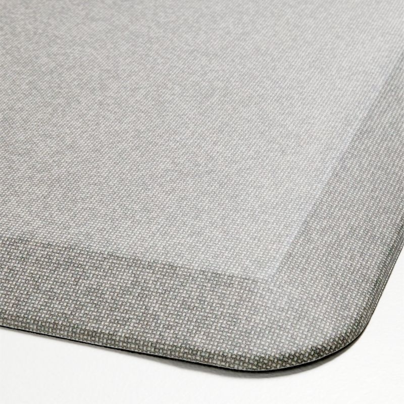 Crate & Barrel GelPro Comfort Grey Pin Check Kitchen Mat 20"x48" - Image 1