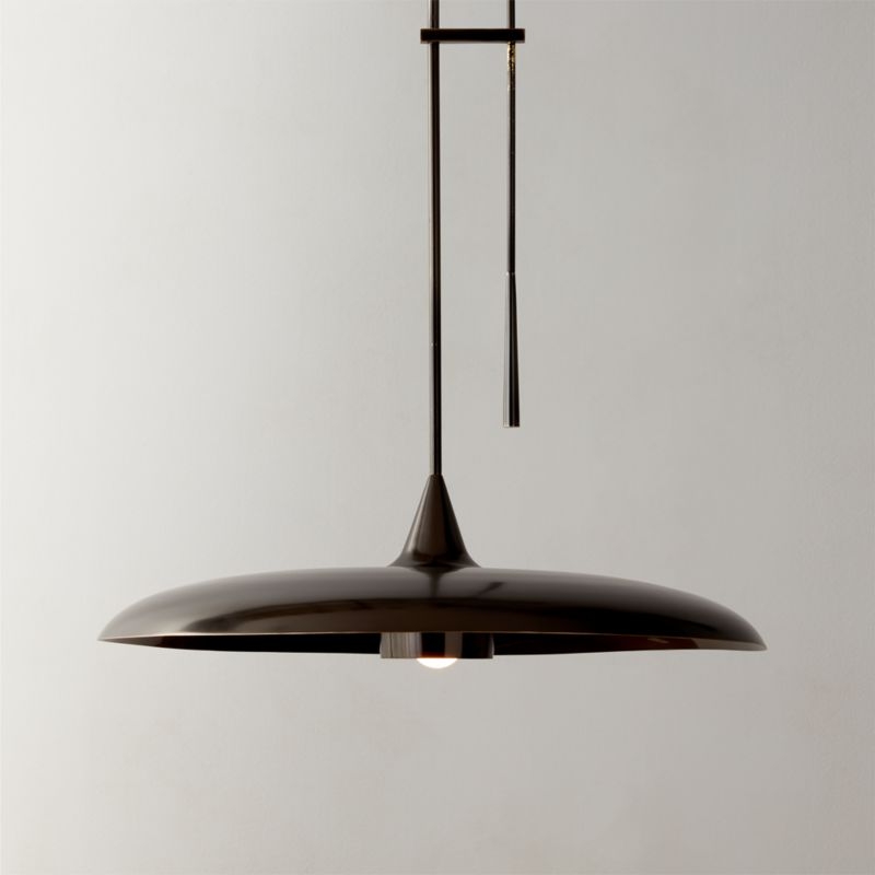 Brio Blackened Brass Pendant Light - Image 1