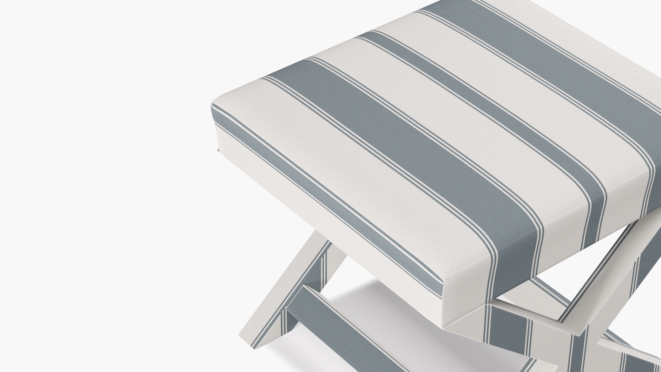 X Bench, French Blue Clarence Stripe - Image 3