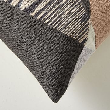 Pebble Geo Pillow Cover, 20"x20", Frost Gray - Image 2