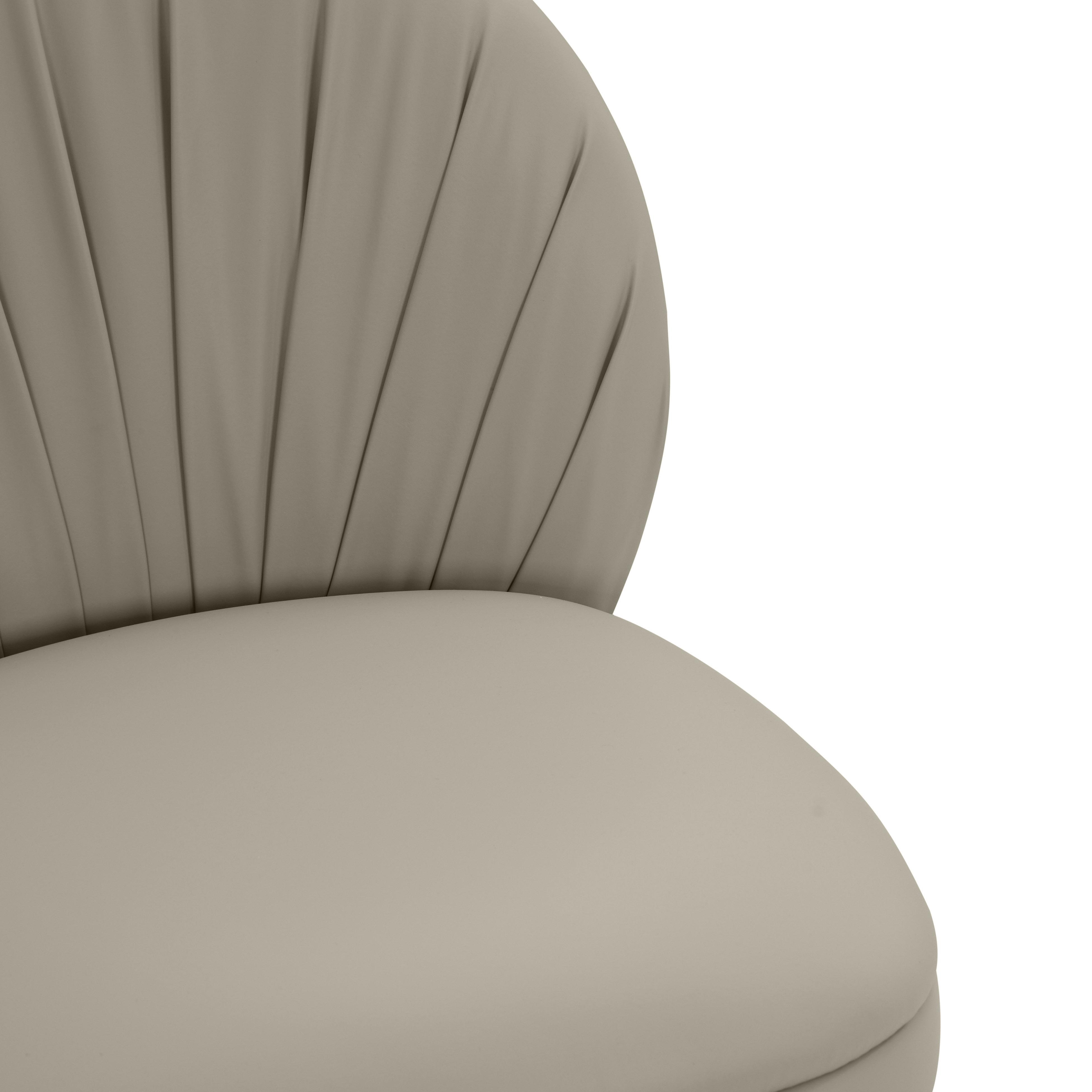 Aliyah Grey Vegan Leather Dining Chair - Image 2