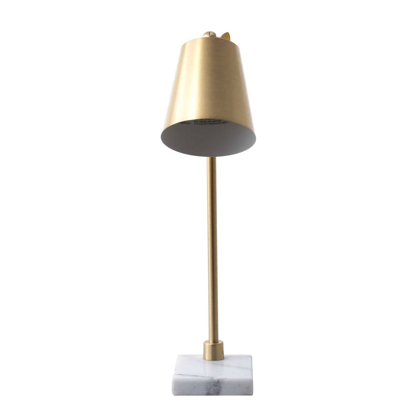 Lincoln Brass & Marble Table Lamp - Image 1