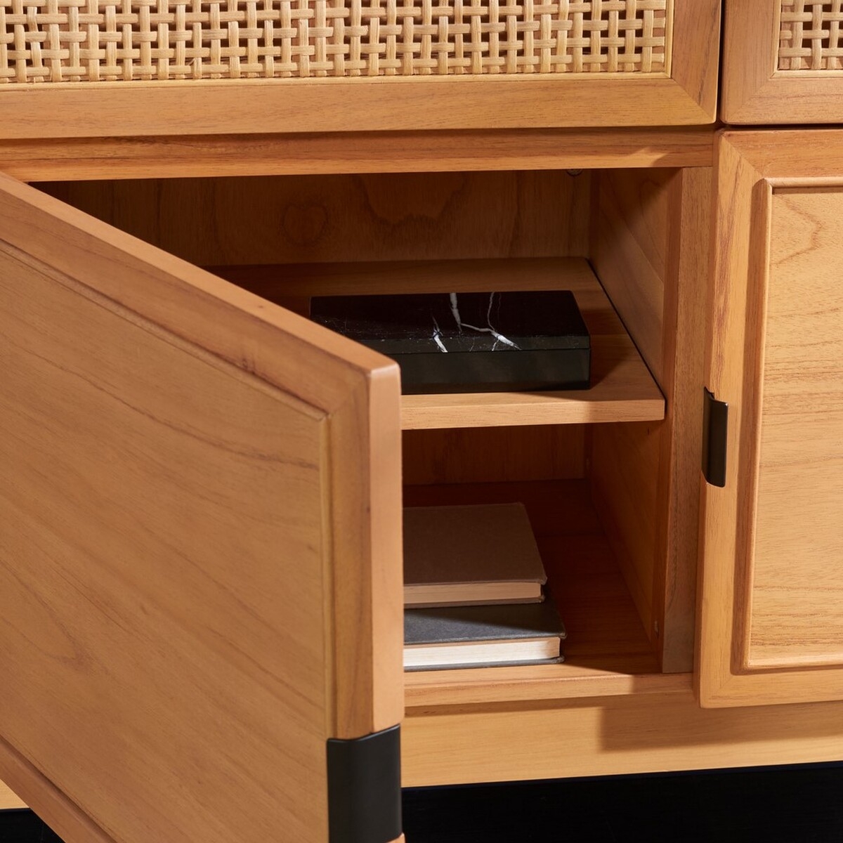 Suri 3 Drawer 3 Door Sideboard  - Natural - Safavieh - Image 9