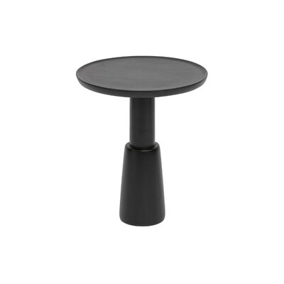 Solid Wood Tray Top Pedestal End Table - Image 0