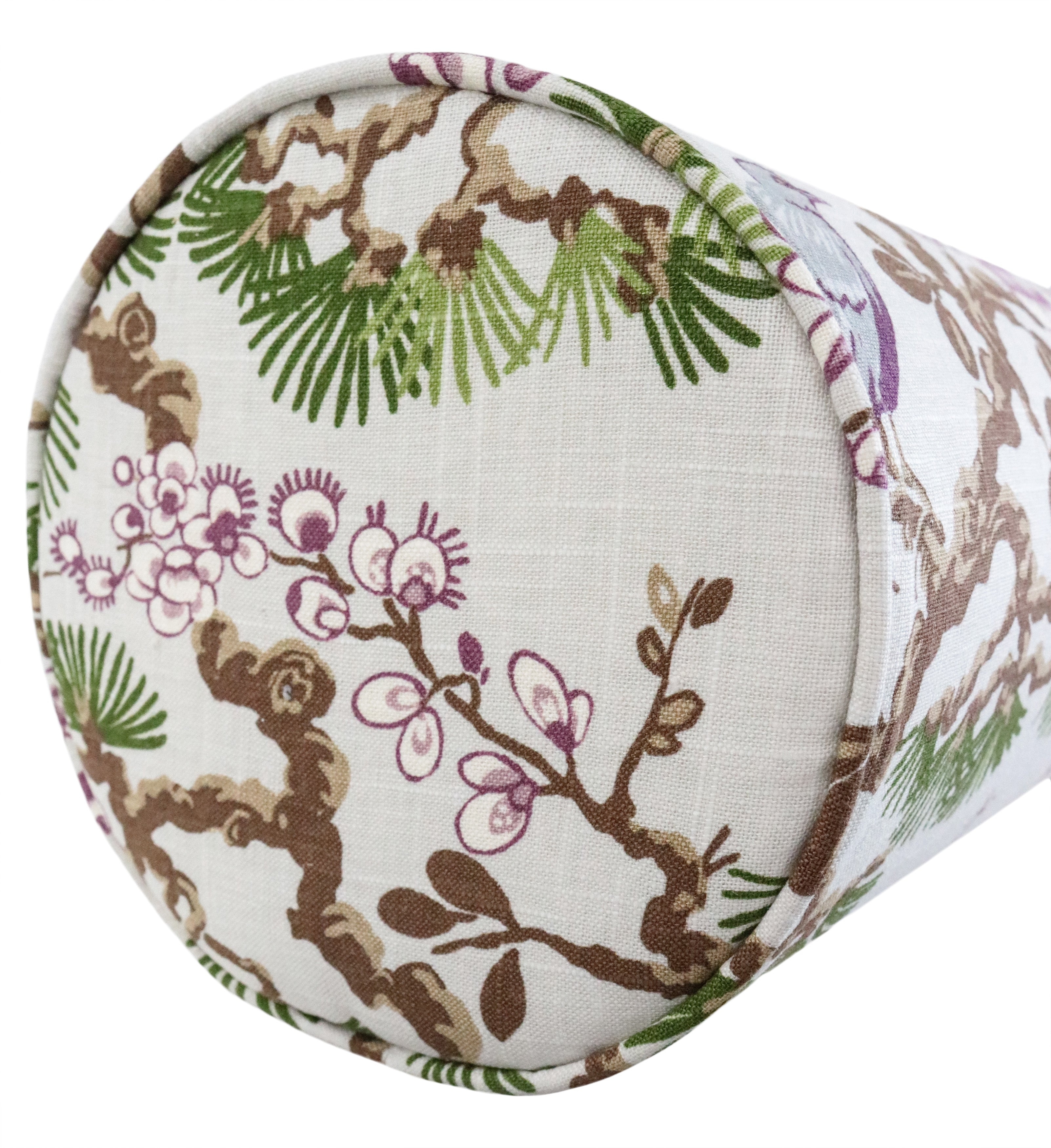 THE BOLSTER :: TRELLIS LINEN PRINT  // FERN - BY THE YARD - Image 1
