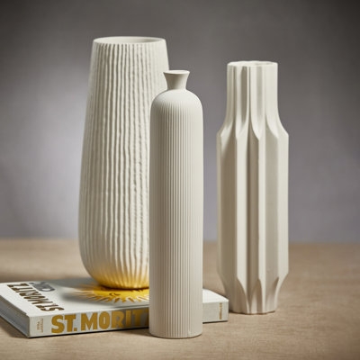 Kimia 16" Tall Ceramic Vase - Image 1