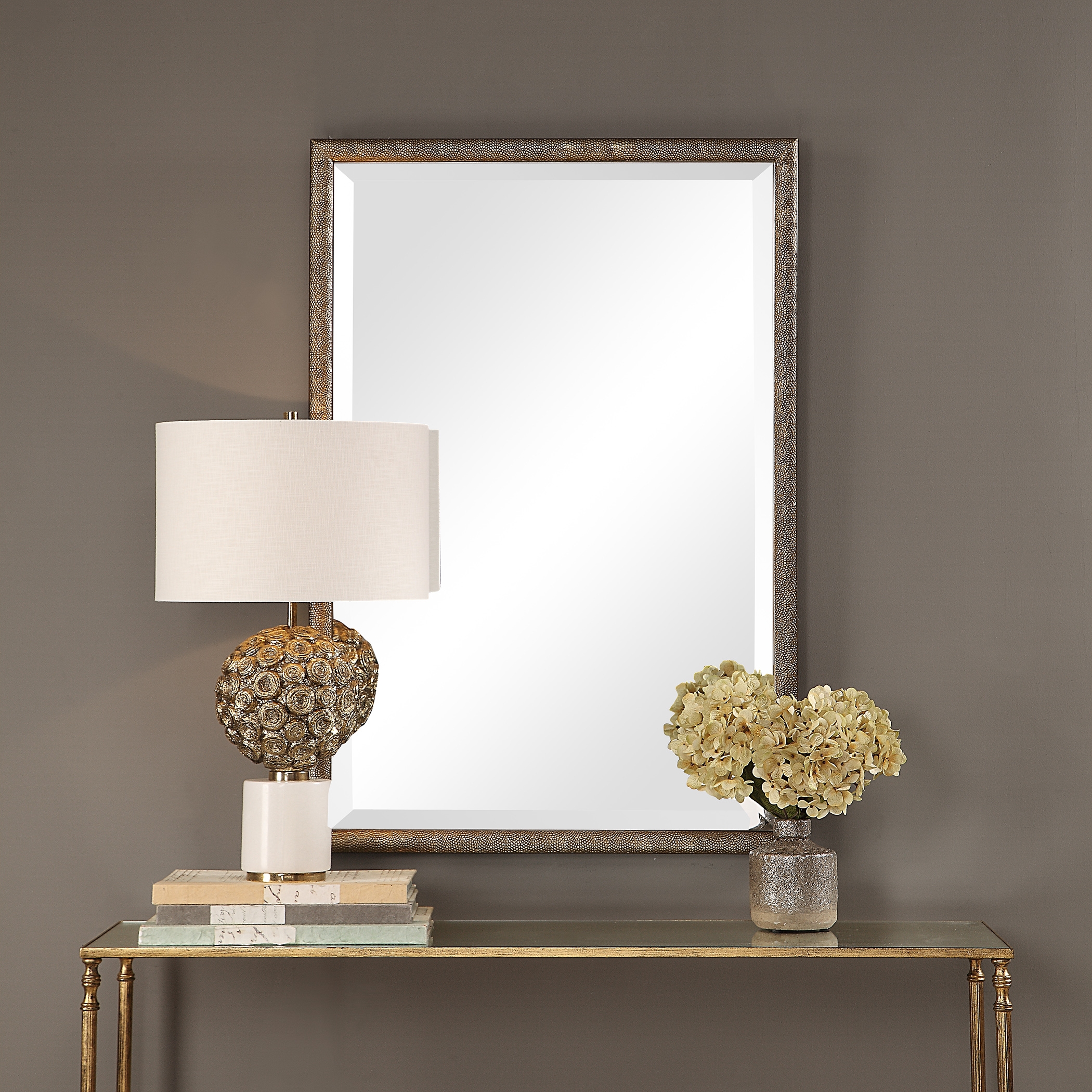 Barree Antiqued Champagne Mirror - Image 0