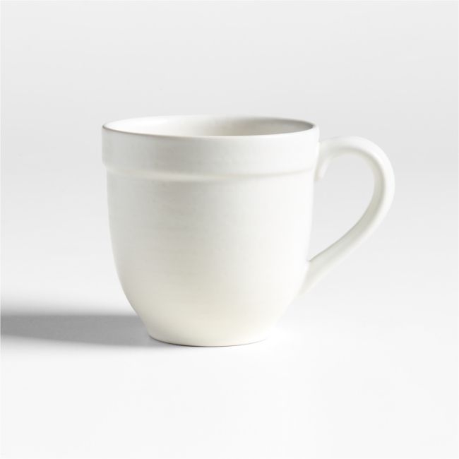 Villa White Stoneware 13-Oz. Mug - Image 0