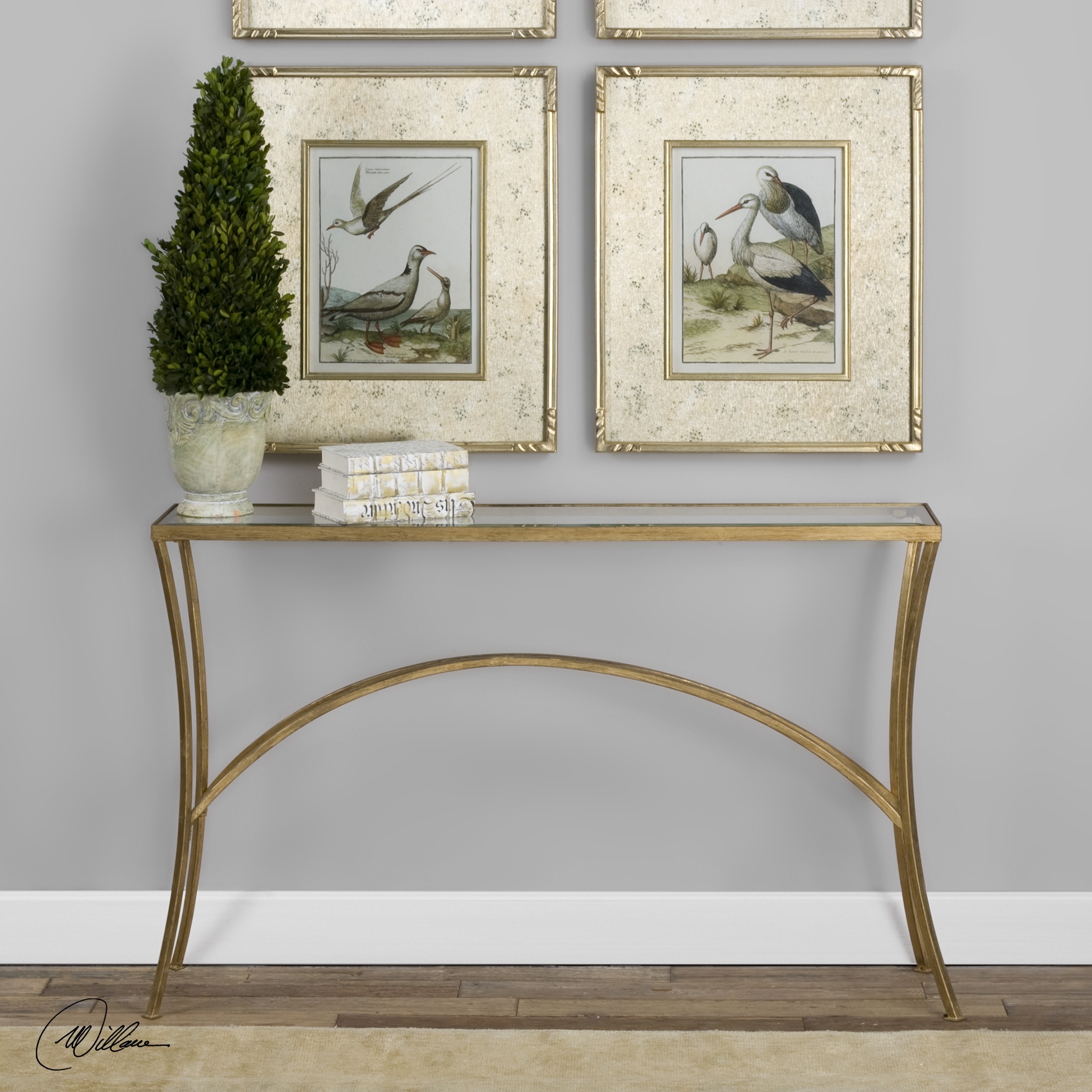 Alayna Gold Console Table - Image 1