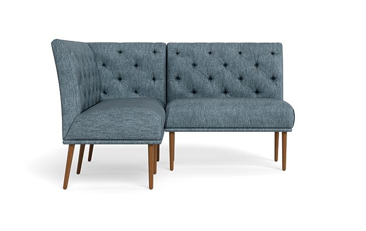Dorian Upholstered Petite Left Banquette with Tufting Option - Image 0