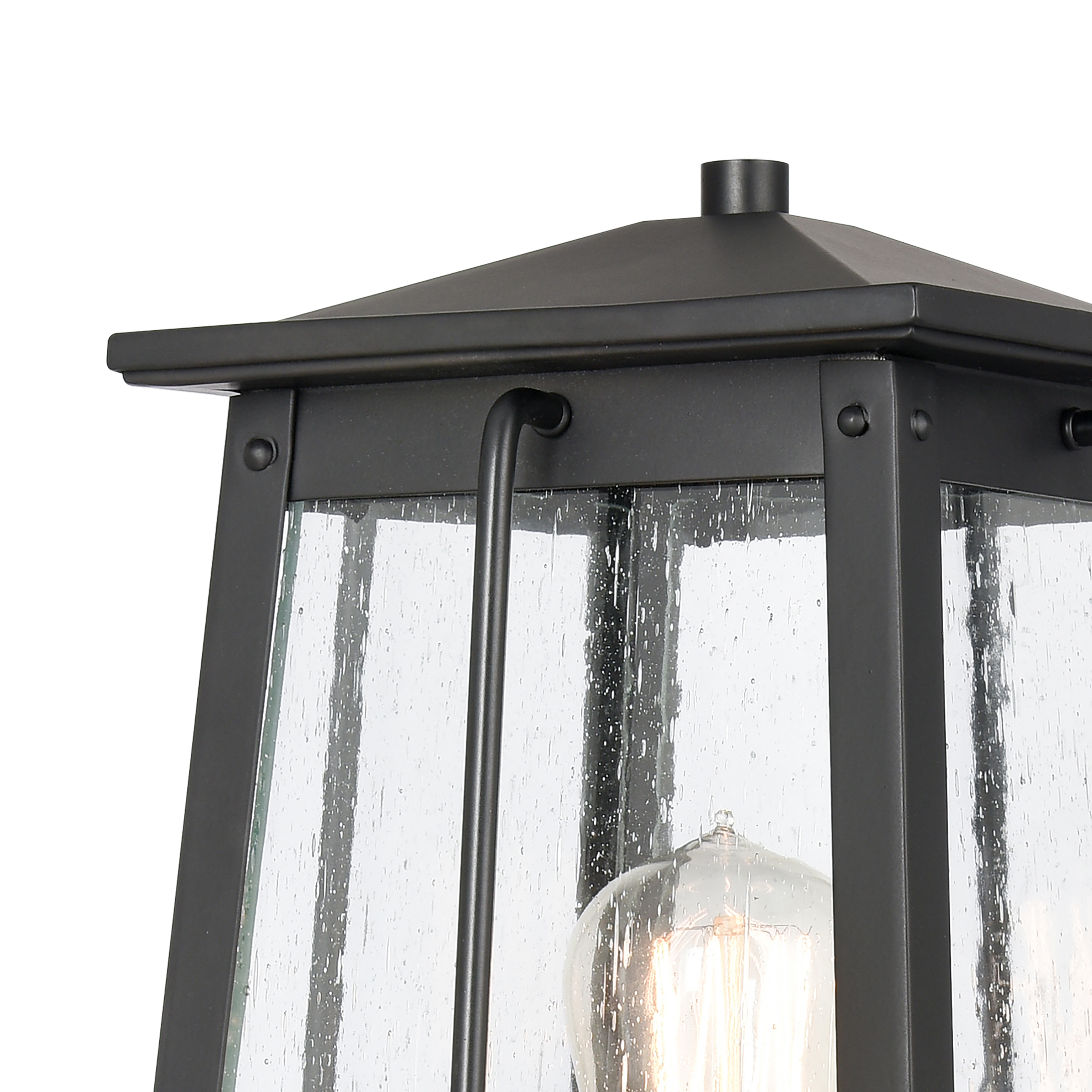 Kirkdale 17'' High 2-Light Outdoor Post Light - Matte Black - Image 2