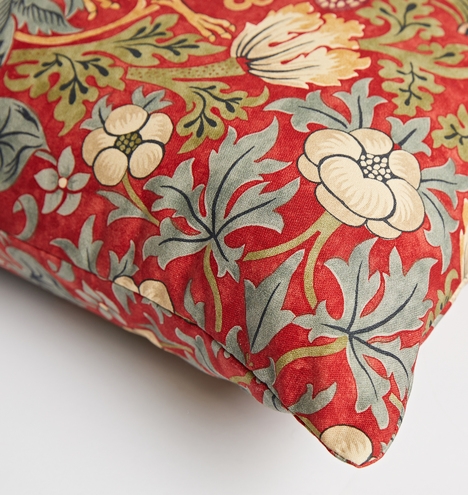 William Morris Strawberry Thief Pillow Cover - Image 3