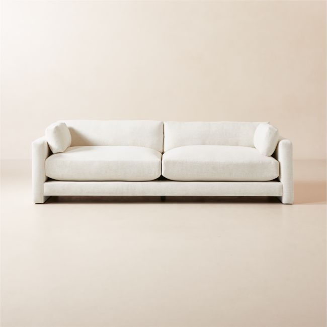 Marguerite 102" White Performance Fabric Sofa - Image 0