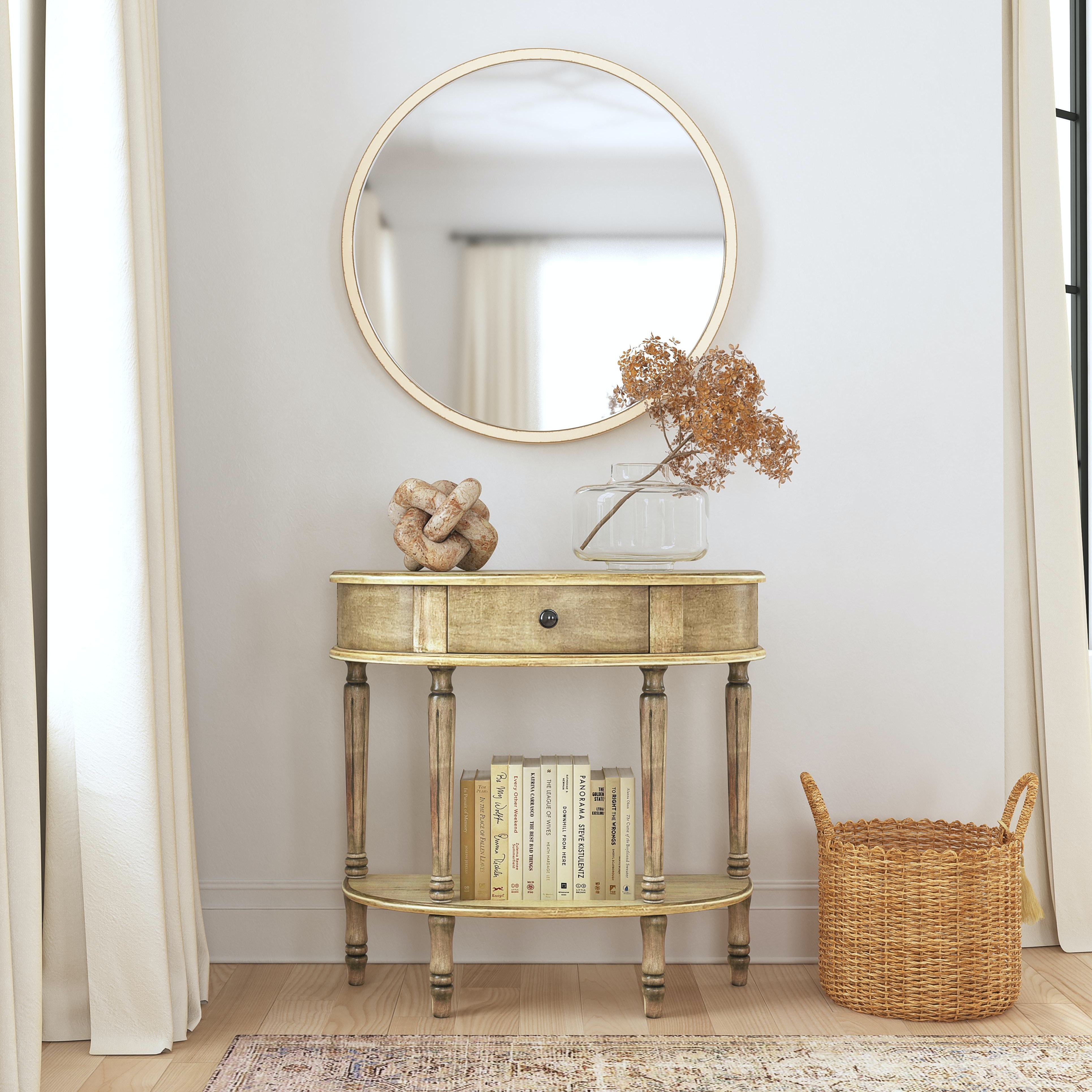 Mozart Antique Beige Console Table - Image 1