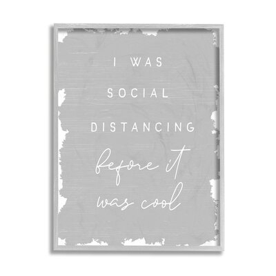 Social Distancing Before It’S Cool Sassy Hipster Phrase - Image 0