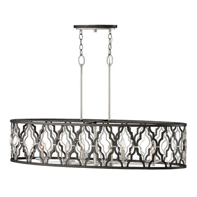 Alyshia 6 - Light Unique / Statement Tiered Chandelier with Crystal Accents - Image 0
