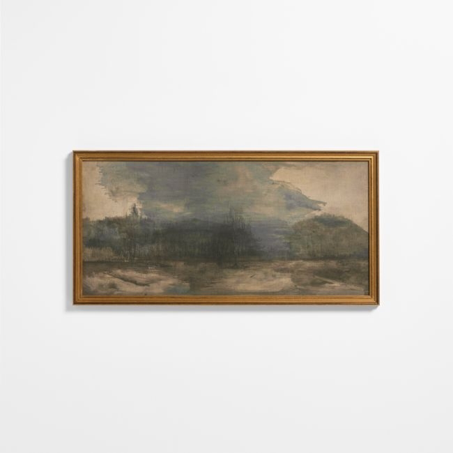 "Intermezzo" by Lillian Winkler 40"x20" Framed Wall Art Print - Image 0