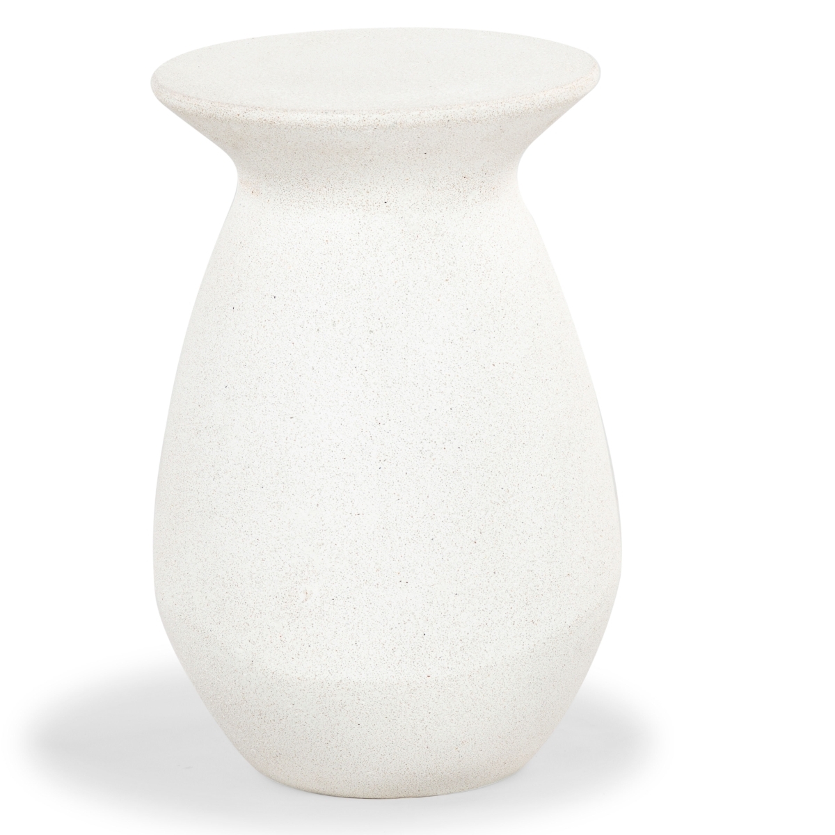 Dynah Concrete Accent Table - Ivory - Image 0