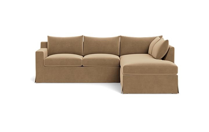 Sloan Slipcovered 3-Seat Right Bumper Sectional - Image 0