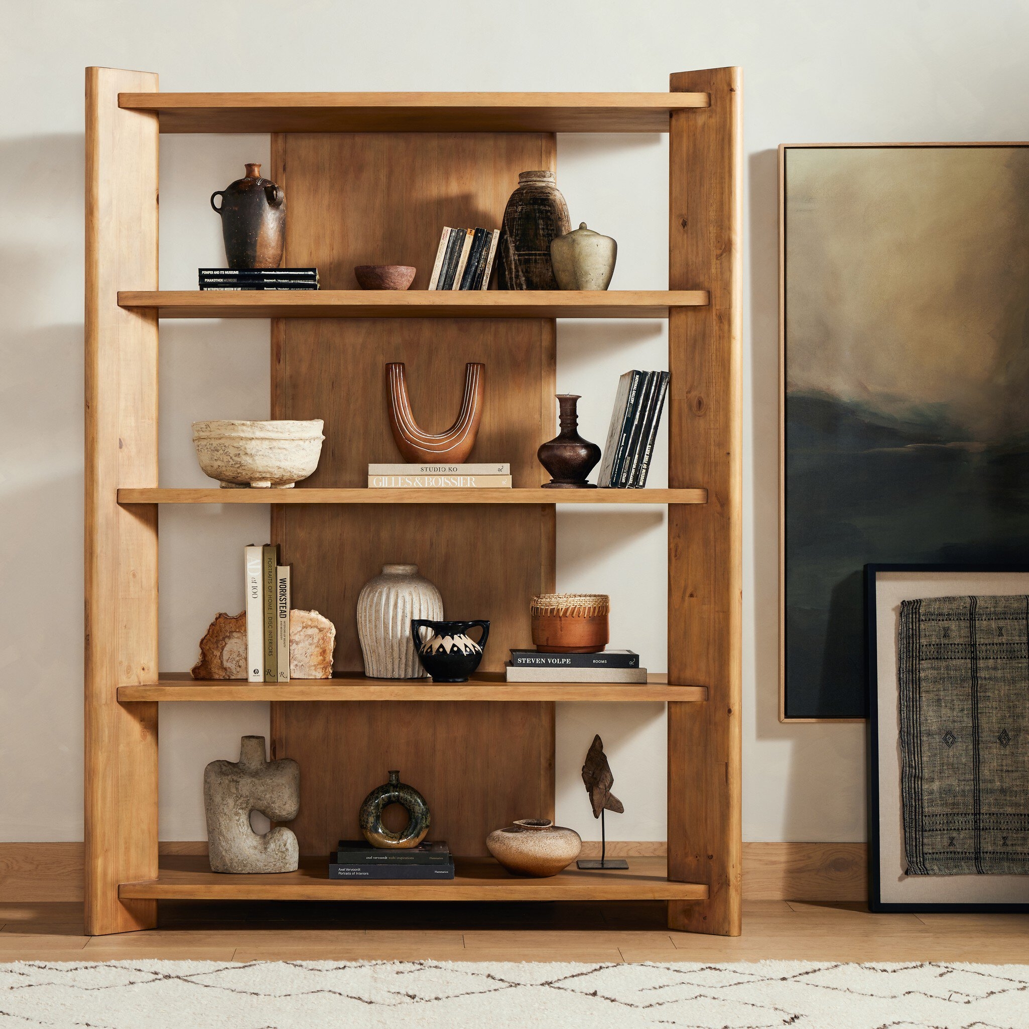 Edmund Bookcase - Smoked Pine - Image 10