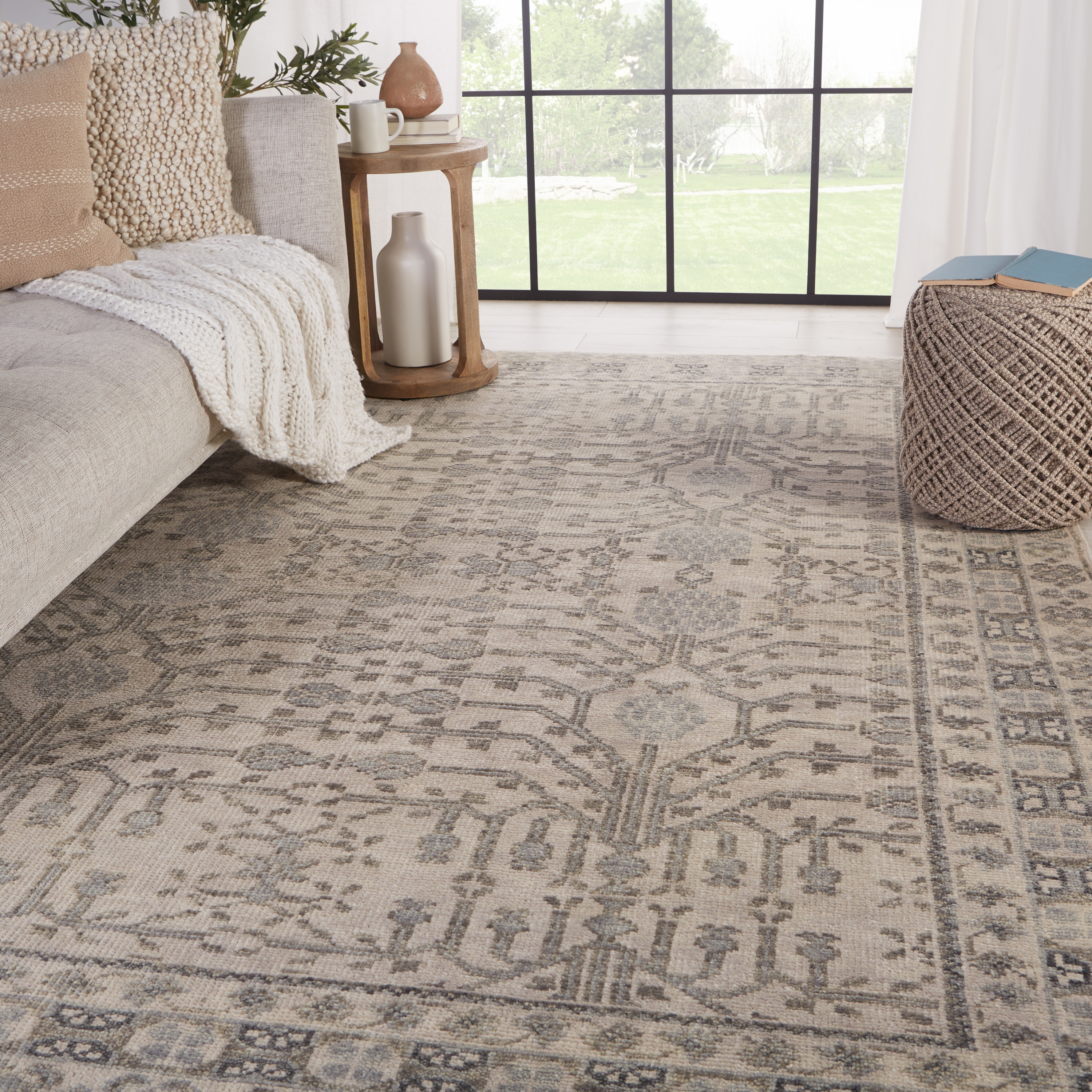 Cosimo Hand-Knotted Oriental Gray Area Rug (10'X14') - Image 4