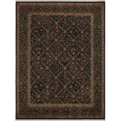 One-of-a-Kind Aaru Hand-Knotted 1960s Black/Gray 9'2" x 12'2" Wool Area Rug - Image 0
