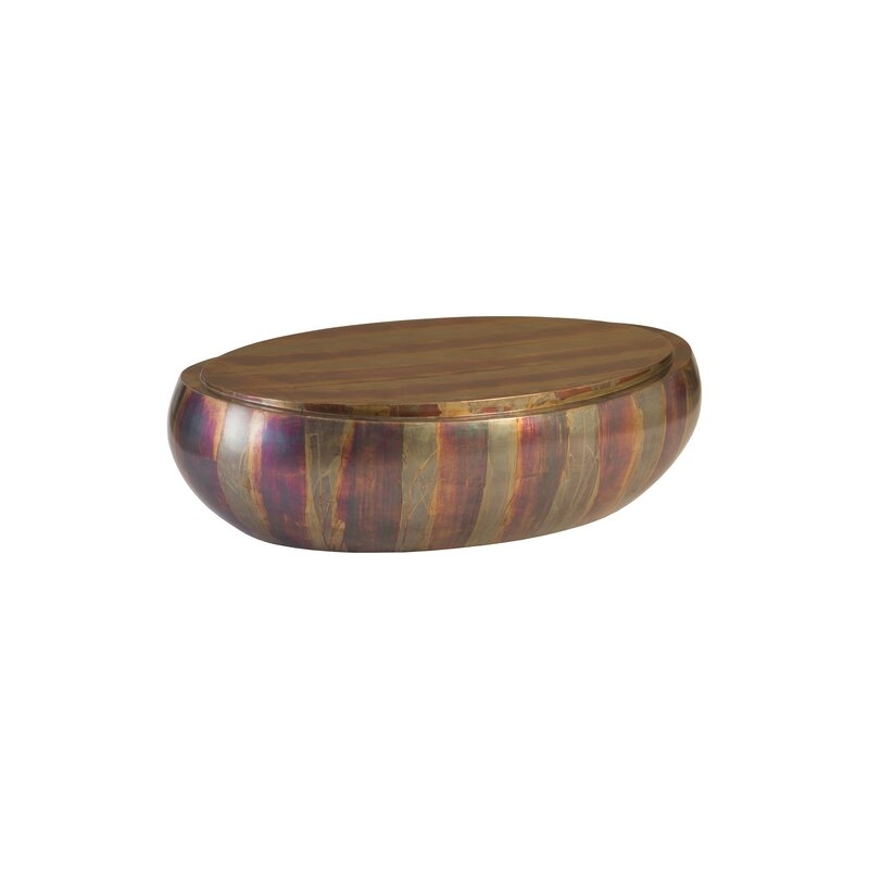 Phillips Collection Patina Drum Coffee Table - Image 0