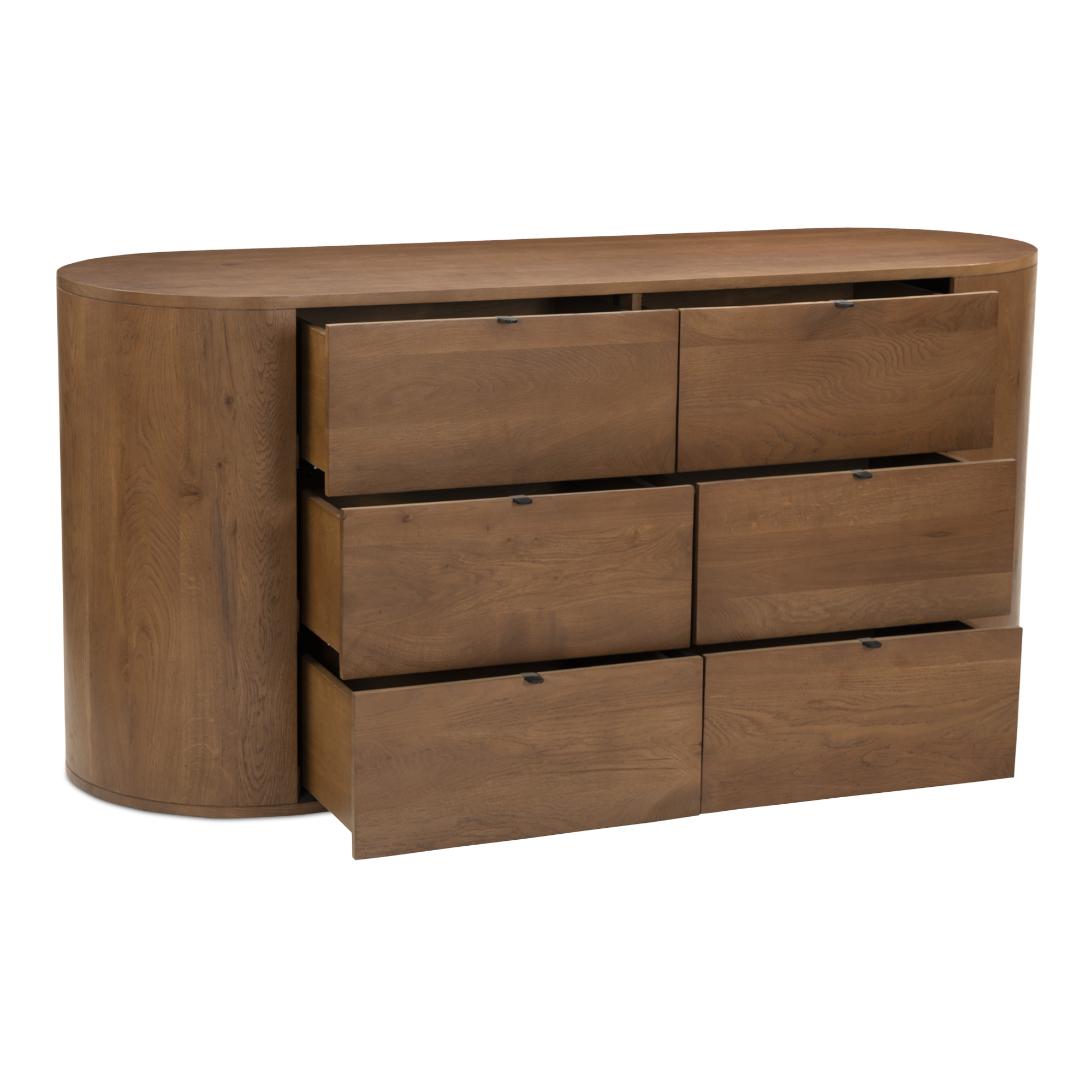 Theo 6 Drawer Dresser Brown - Image 4