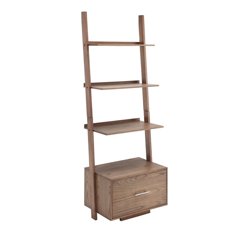 Carlucci 69'' H x 24.75'' W Ladder Bookcase - Image 0