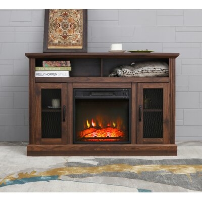 Robena TV Stand for TVs up to 49" with Electric Fireplace Included - Image 0