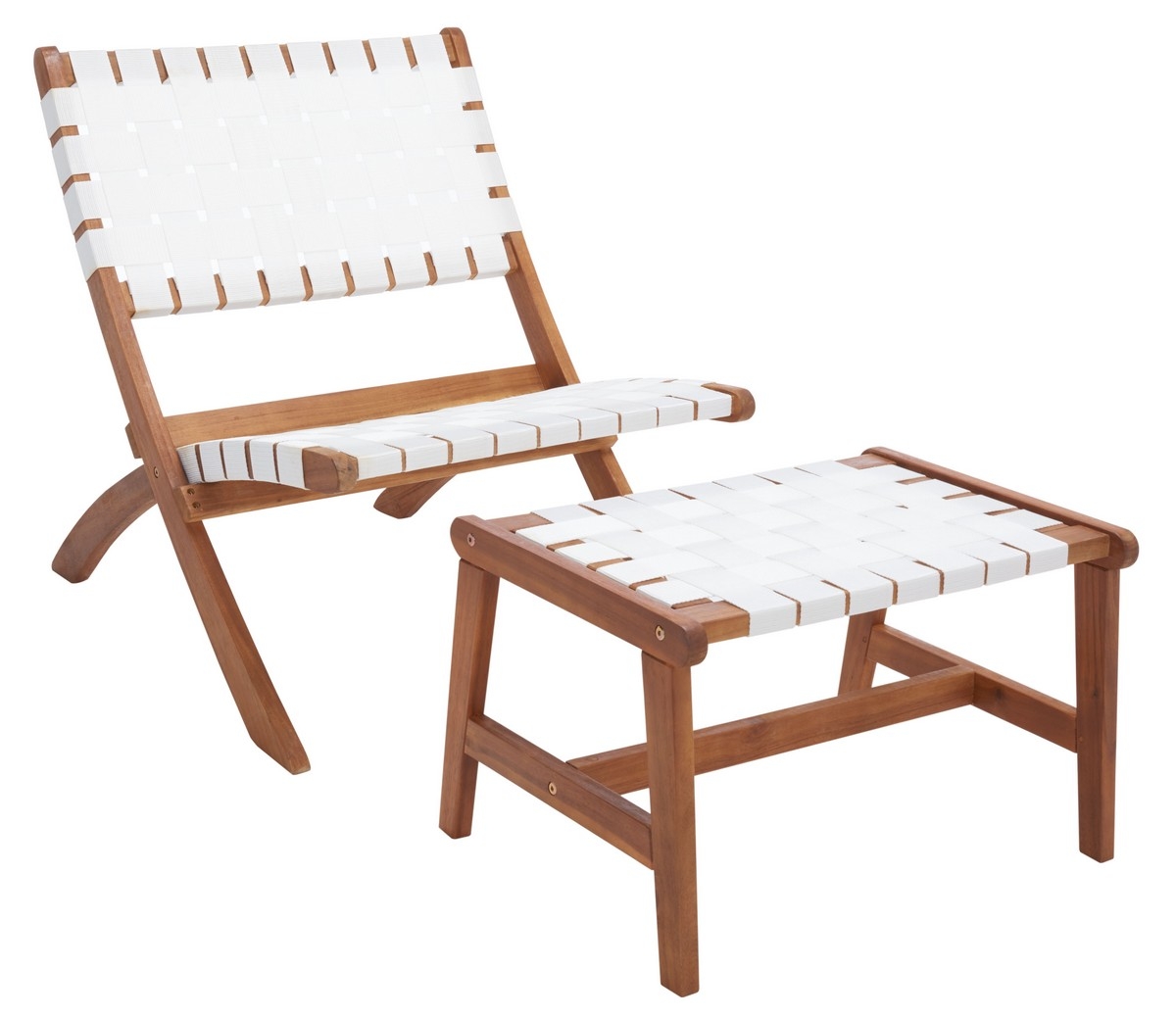 Darryl Living Set - Natural/White - Safavieh - Image 3