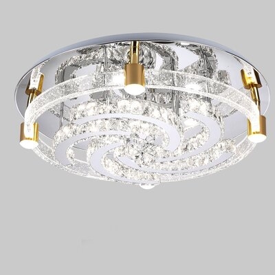 Modern Luxury Crystal LED Ceiling Lamp With Remote Control - Image 0