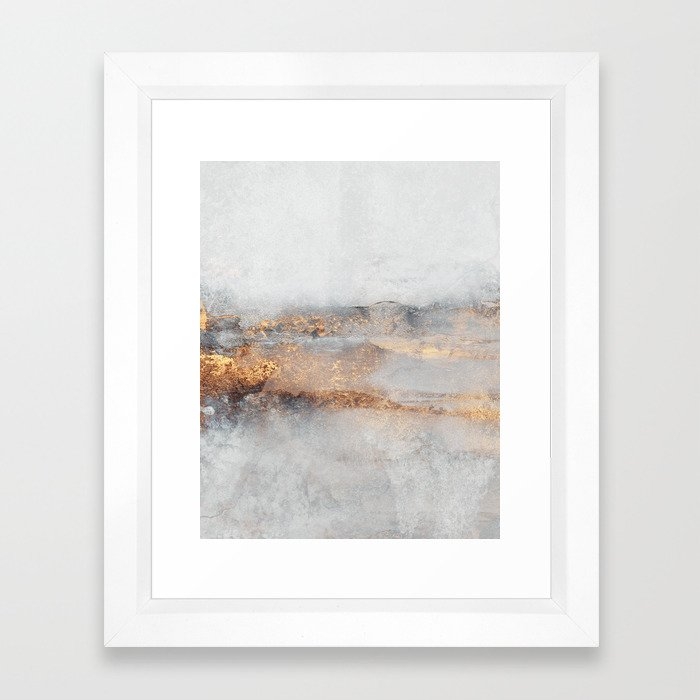 Fog Framed Art Print by Elisabeth Fredriksson - Vector White - X-Small-10x12 - Image 0