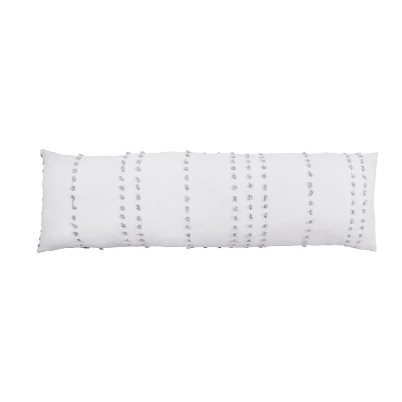 Pom Pom At Home Poppy Cotton Lumbar Pillow Color: Gray - Image 0