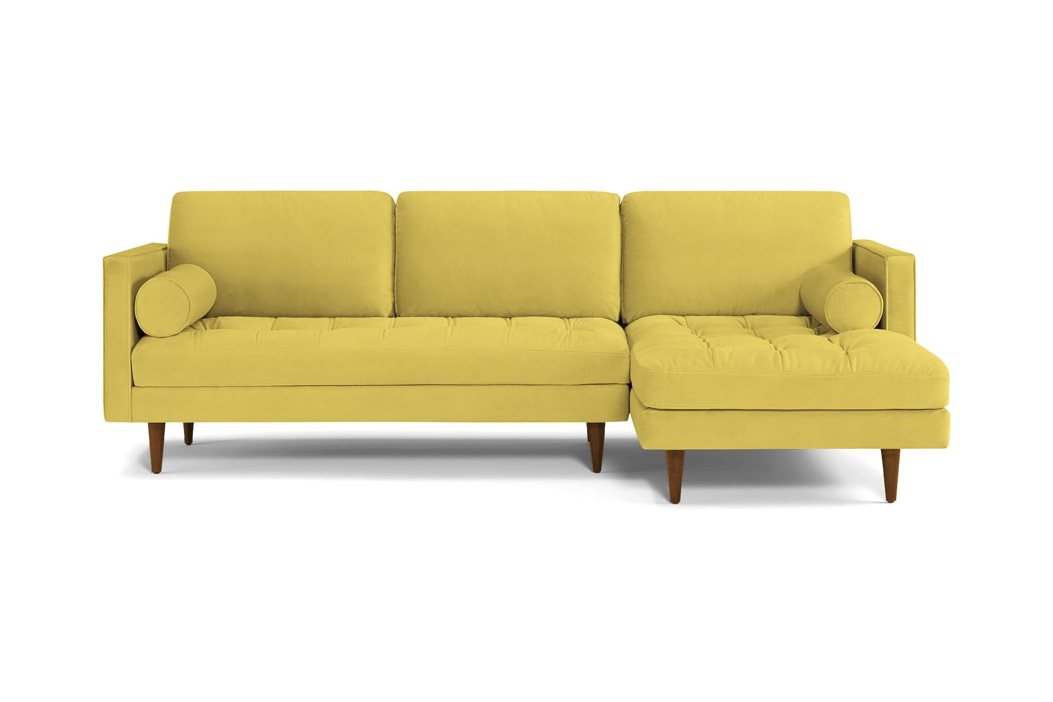 Yellow Briar Mid Century Modern Sectional - Taylor Golden - Mocha - Left - Image 0