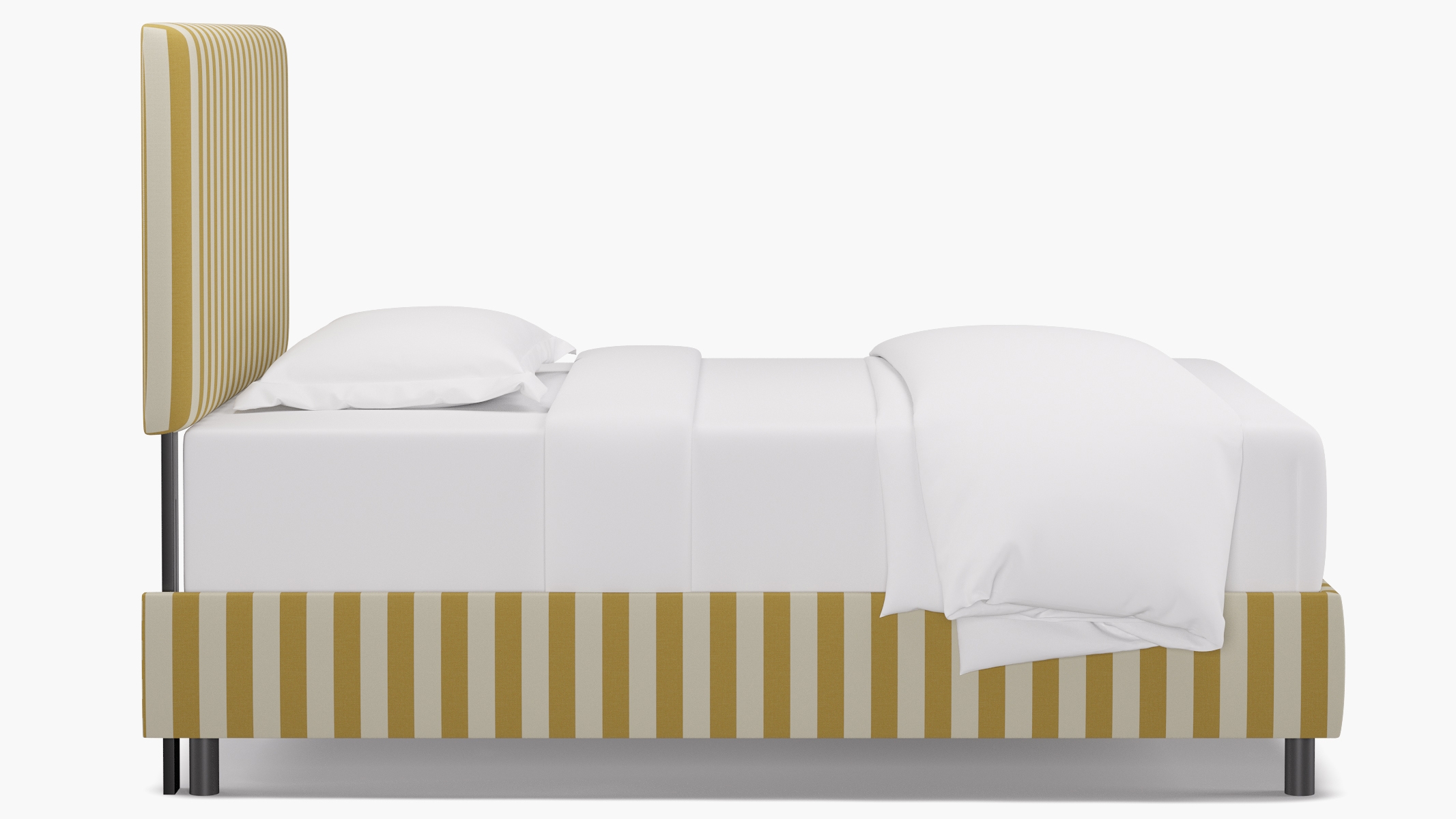 Square Back Bed, Citrine Cabana Stripe, Full - Image 2