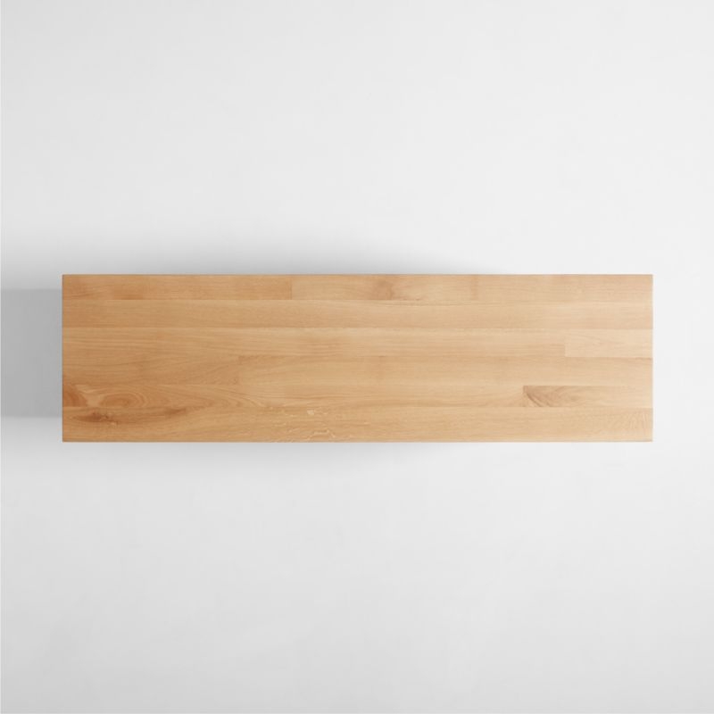 Lakin 71" White Oak Wood Credenza - Image 7
