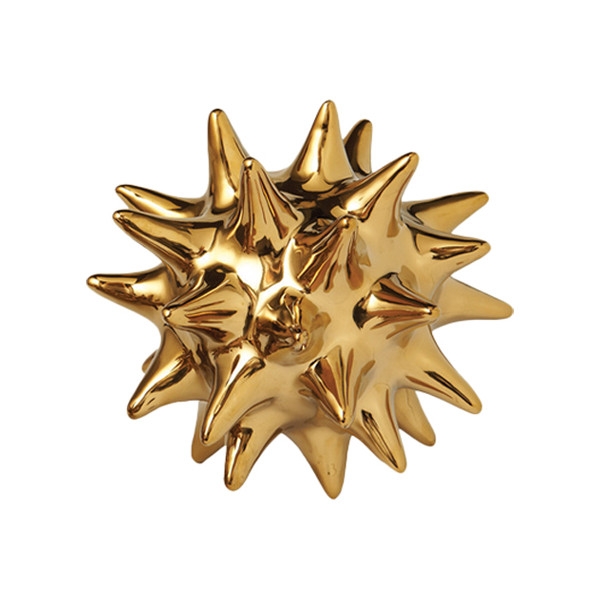DwellStudio Bright Gold Urchin 7" x 7" - Image 3