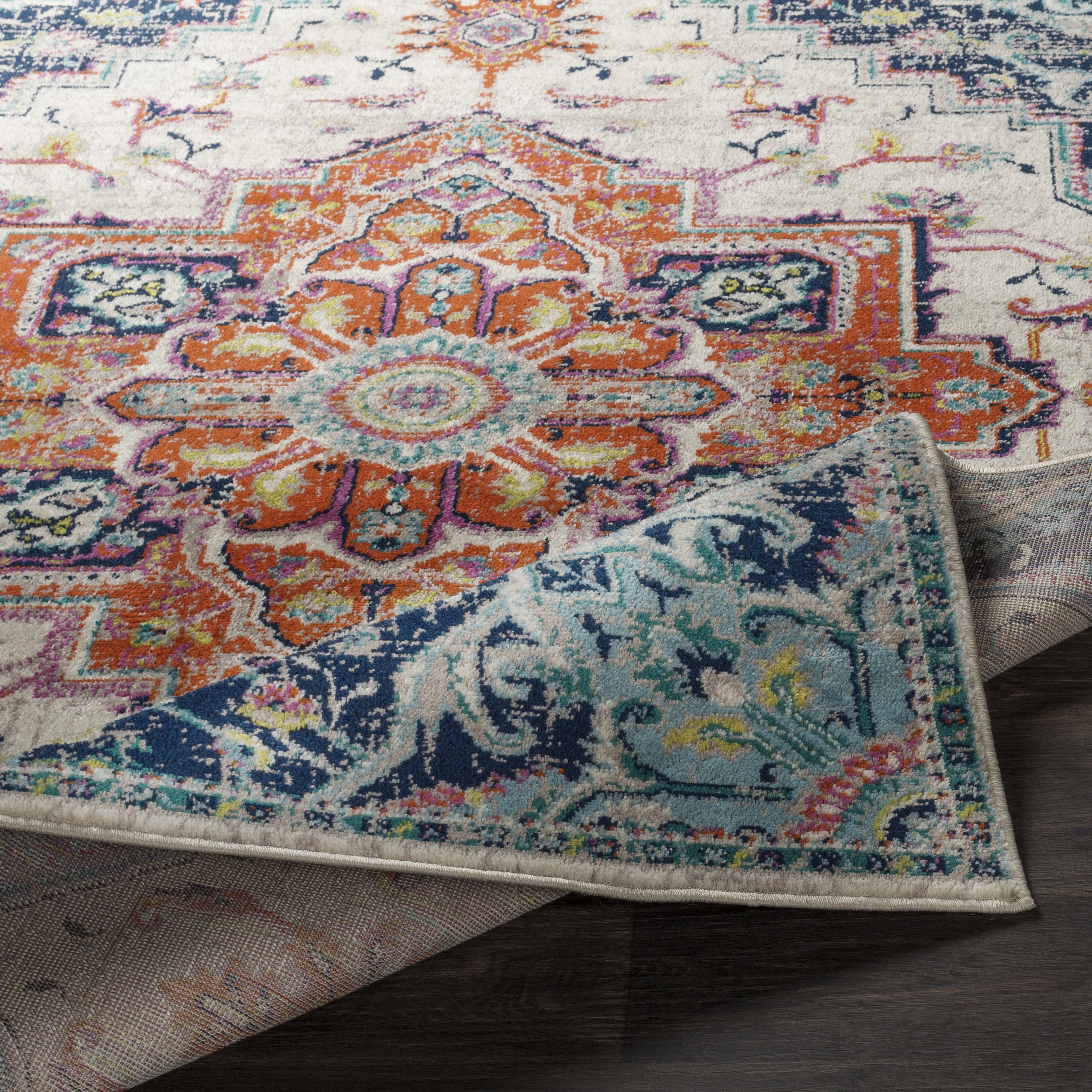 Paramount Beige Indoor 6'7" x 9'6" Machine Woven Rug - Image 4