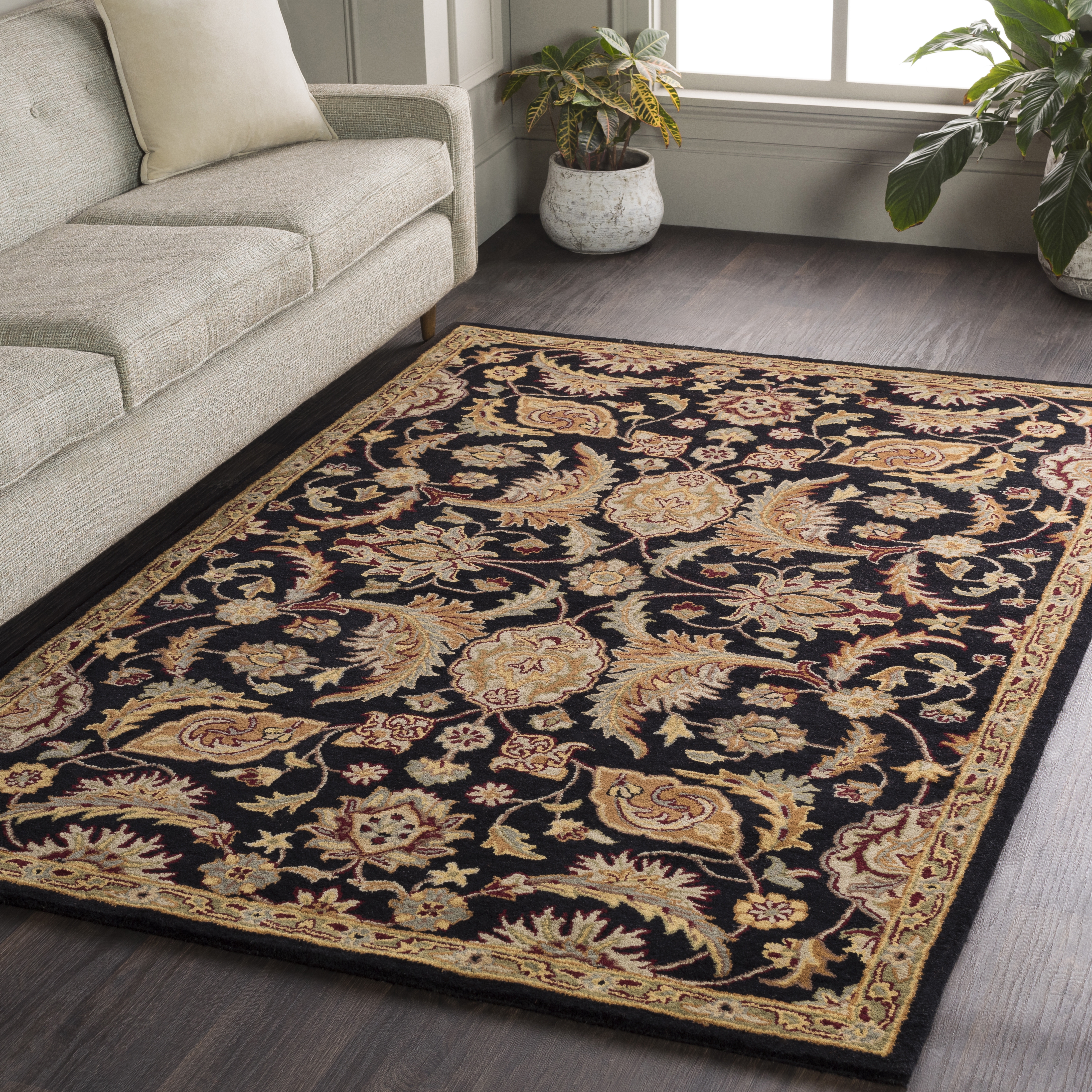 Middleton Brown Indoor 9' x 13' Handmade Rug - Image 1