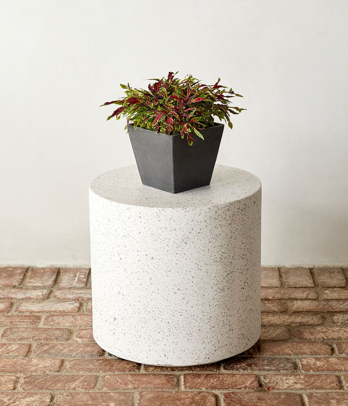 Ecopots Square Pot - Medium (8" x 8") -  Stone - Image 1