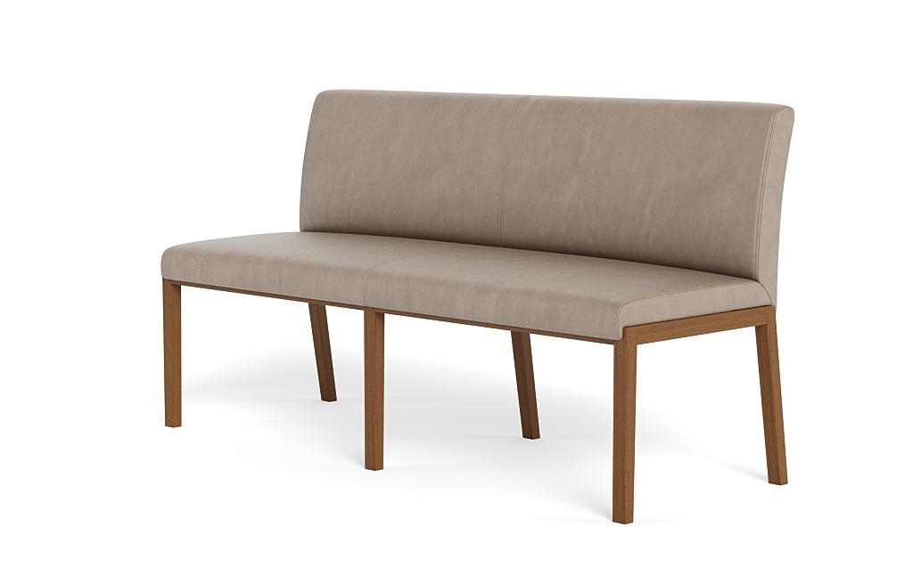 Callen Leather Wood Framed Upholstered Bench - Image 2