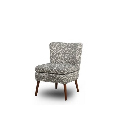 Gray And White Patterned Chair - Image 0