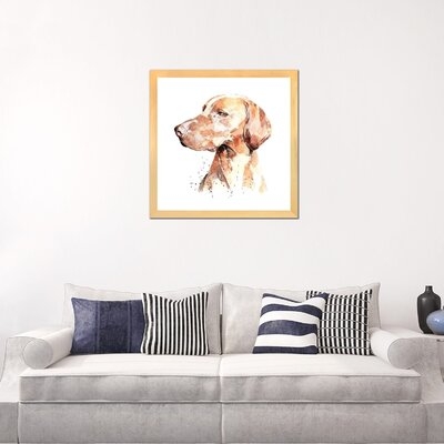 Vizsla a Penny for Your Thoughts by EdsWatercolours - Print - Image 0
