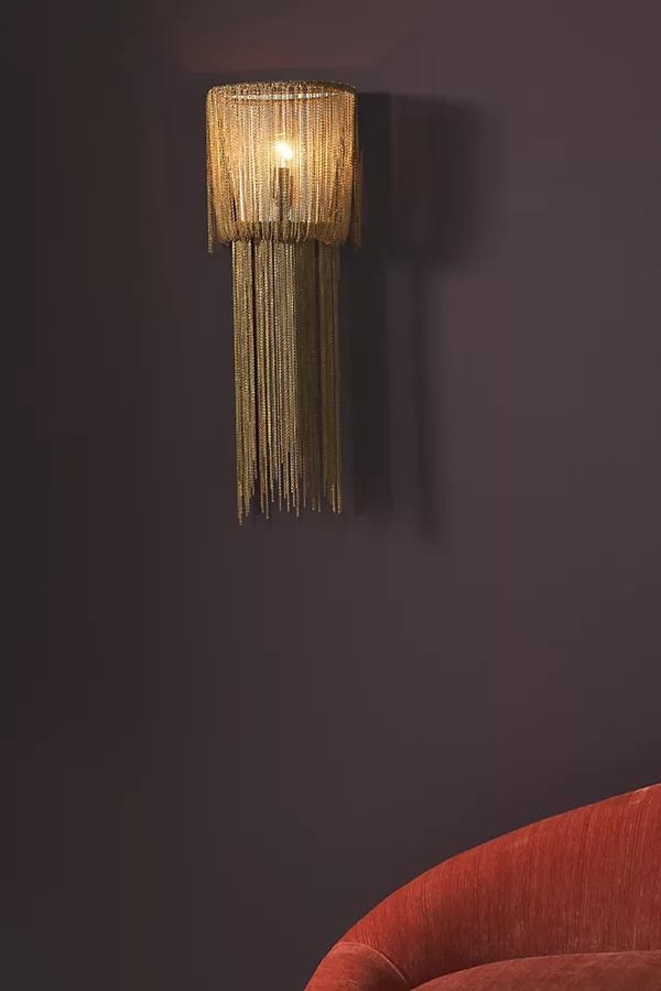 Draped Chain Sconce - Image 0