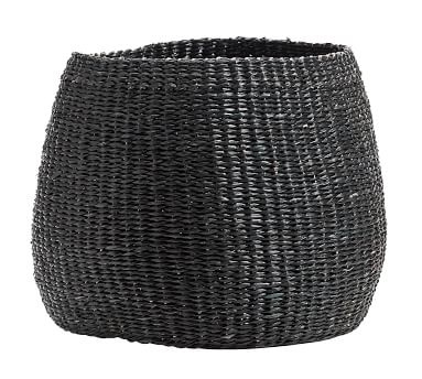 Lima Woven Basket, Black, Medium - Image 5