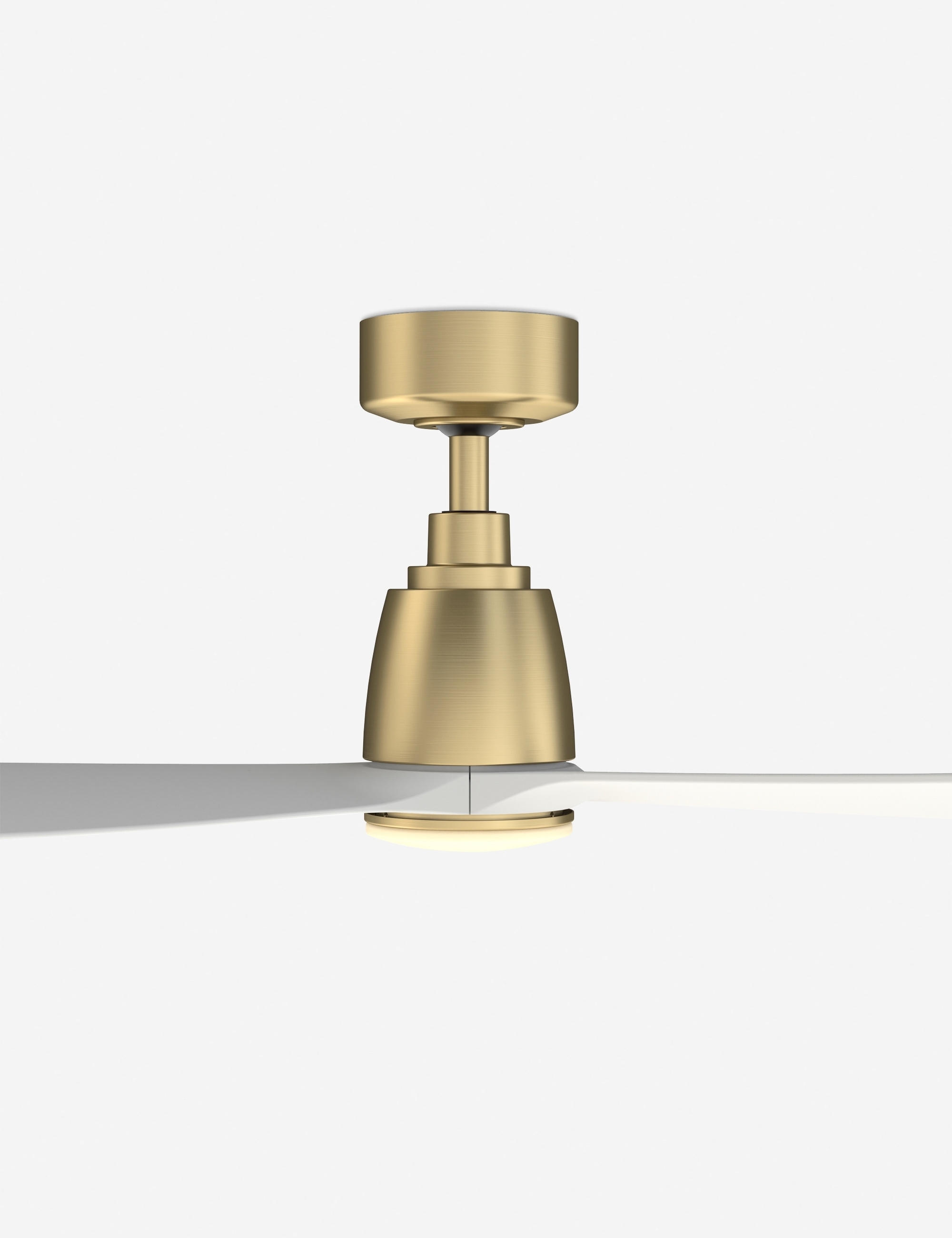 Cosima Ceiling Fan + Light, White/Brass 44" - Image 4