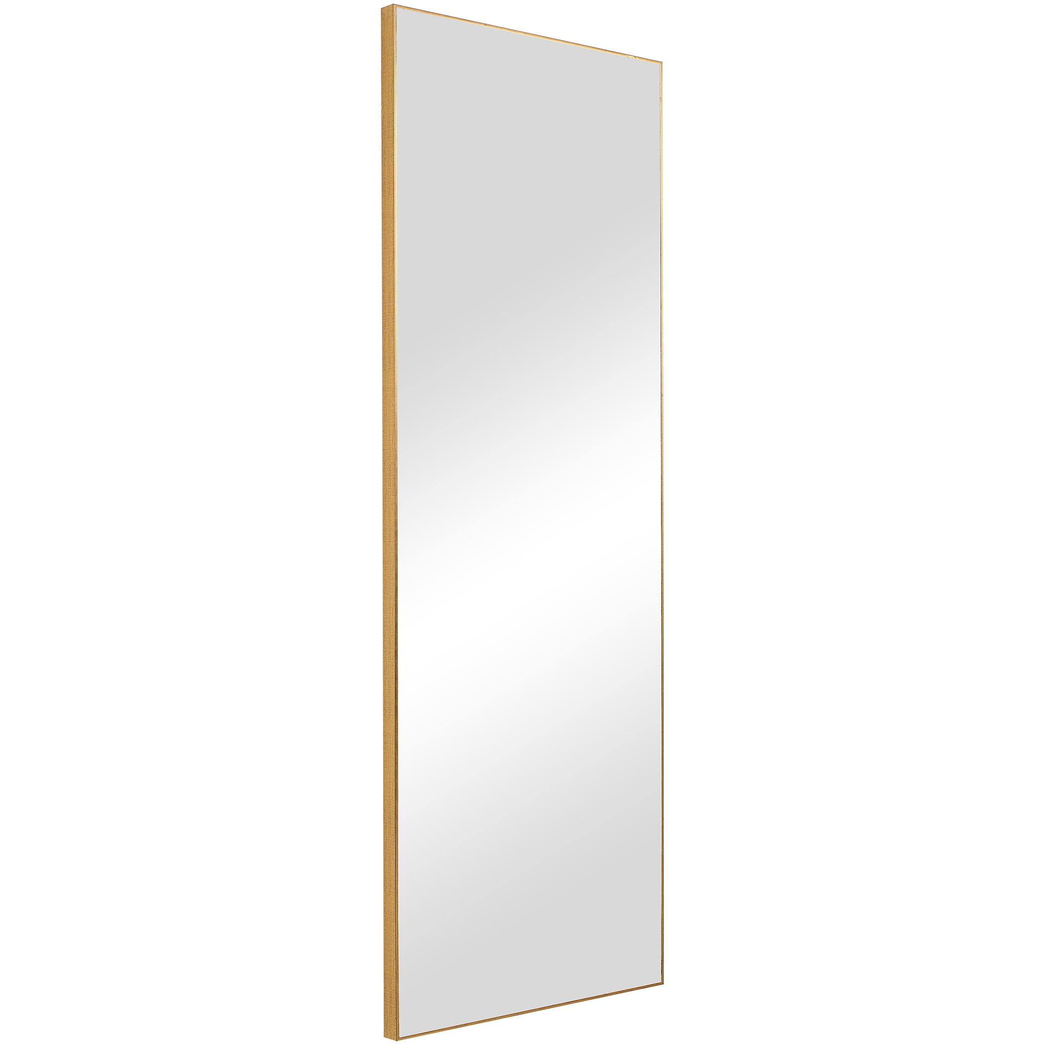 19.53" x 59.53" Thin Frame Mirror, Gold - Image 5